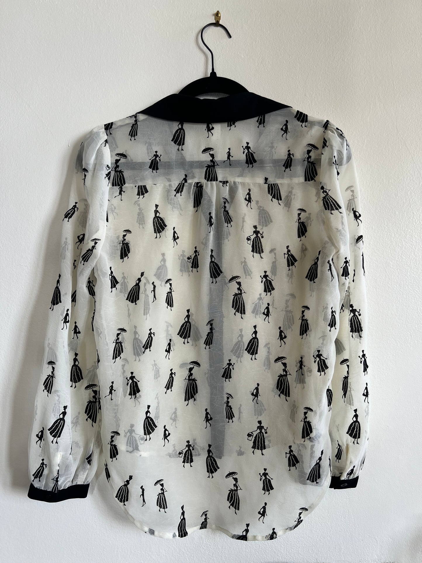 "Sugarmint" long sleeve Mary Poppins look alike shirt - Size S