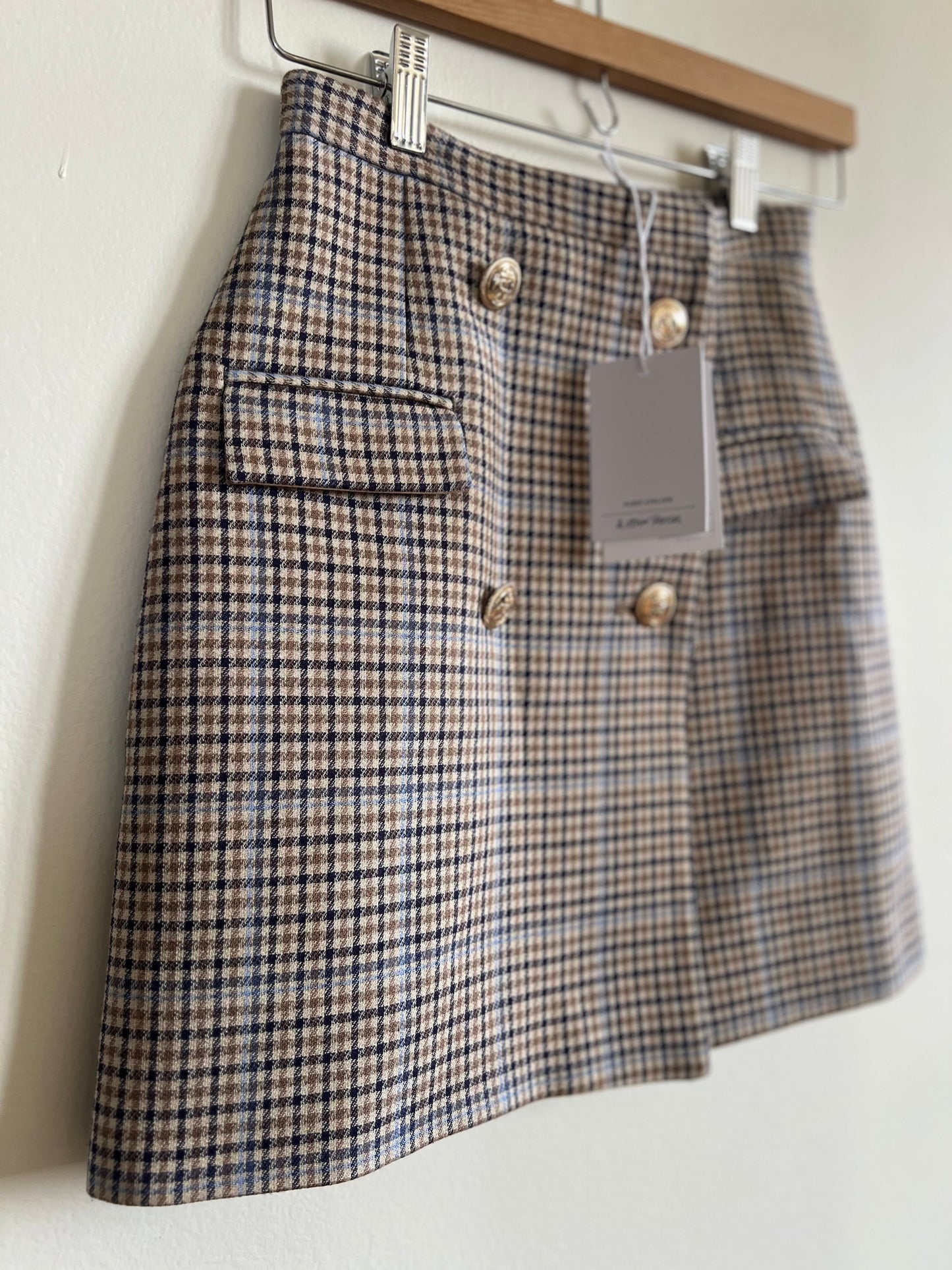 "Paris Atelier & other stories"plaid shirt - Size 0