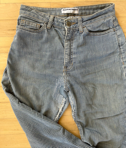 "American Apparel" jeans with white stripes - Size 26