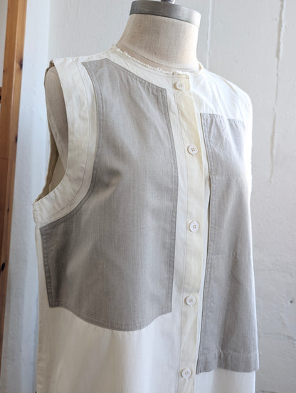 "INTENTIONALLY" colorblocked -free size- dress / See measurements
