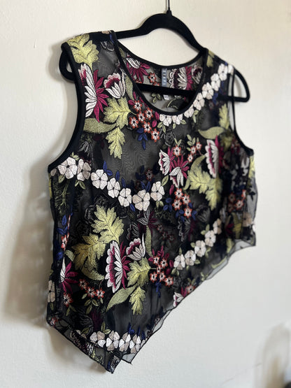 "STAPLES" flower and transparent top