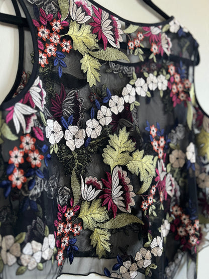 "STAPLES" flower and transparent top