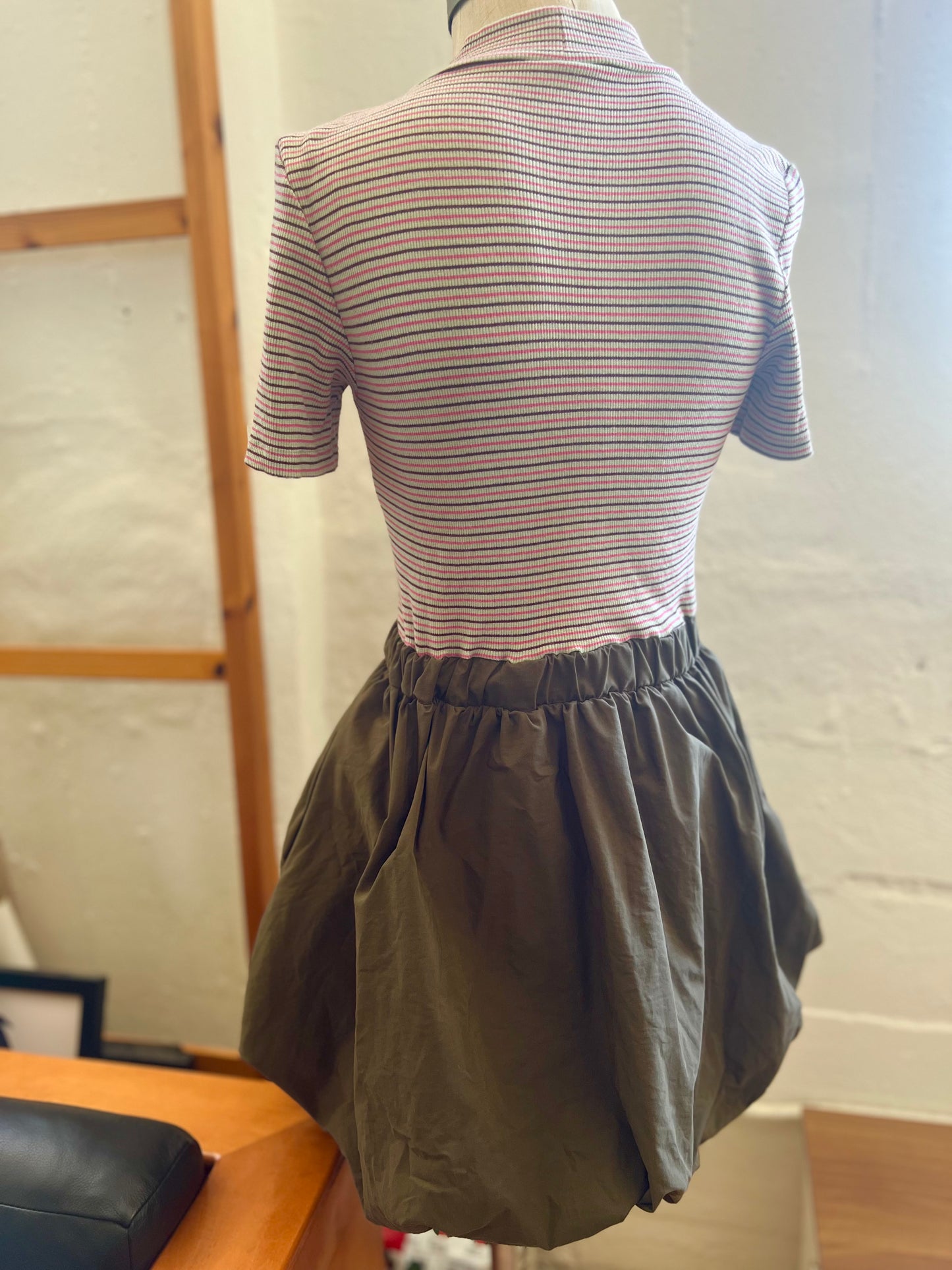 "Maeve" belted Bubble Mini Dress / Size S