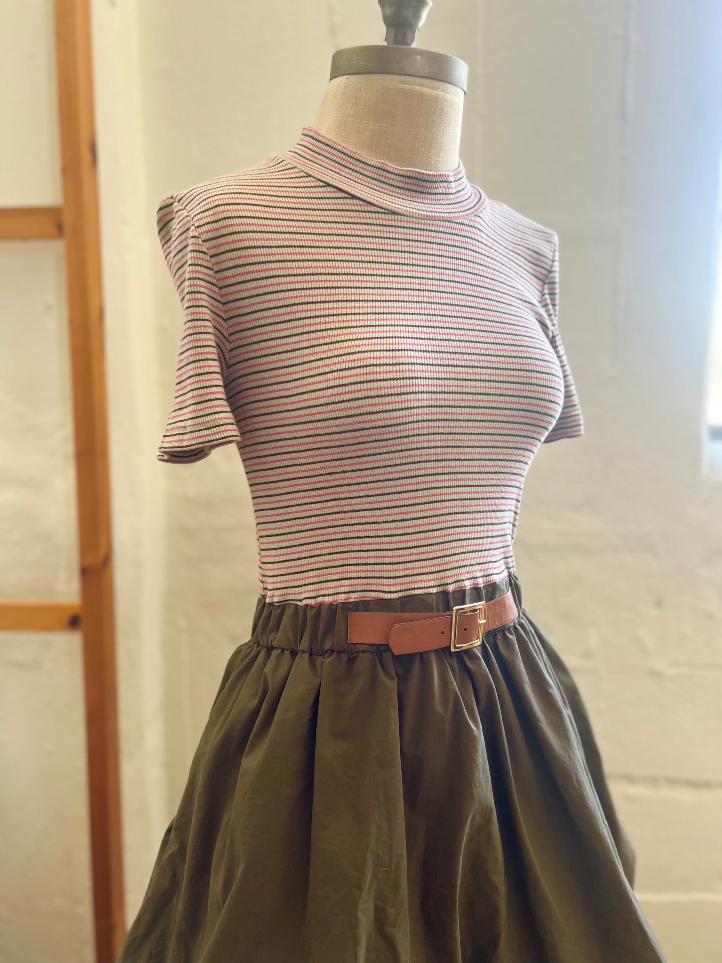"Maeve" belted Bubble Mini Dress / Size S