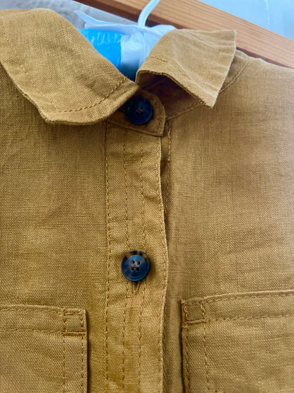 "Banana Republic" Safari Utility LINEN Romper with belt / Size S