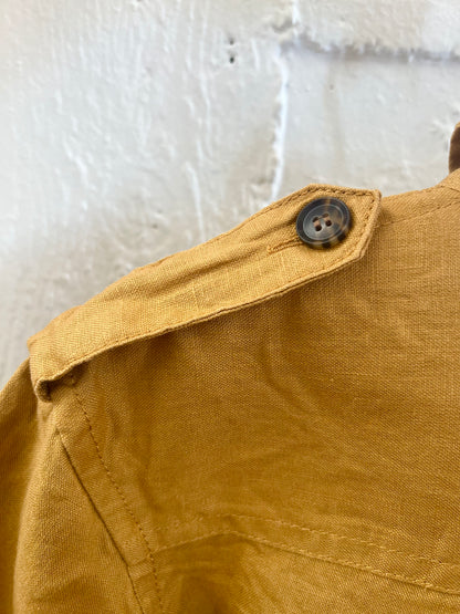 "Banana Republic" Safari Utility LINEN Romper with belt / Size S