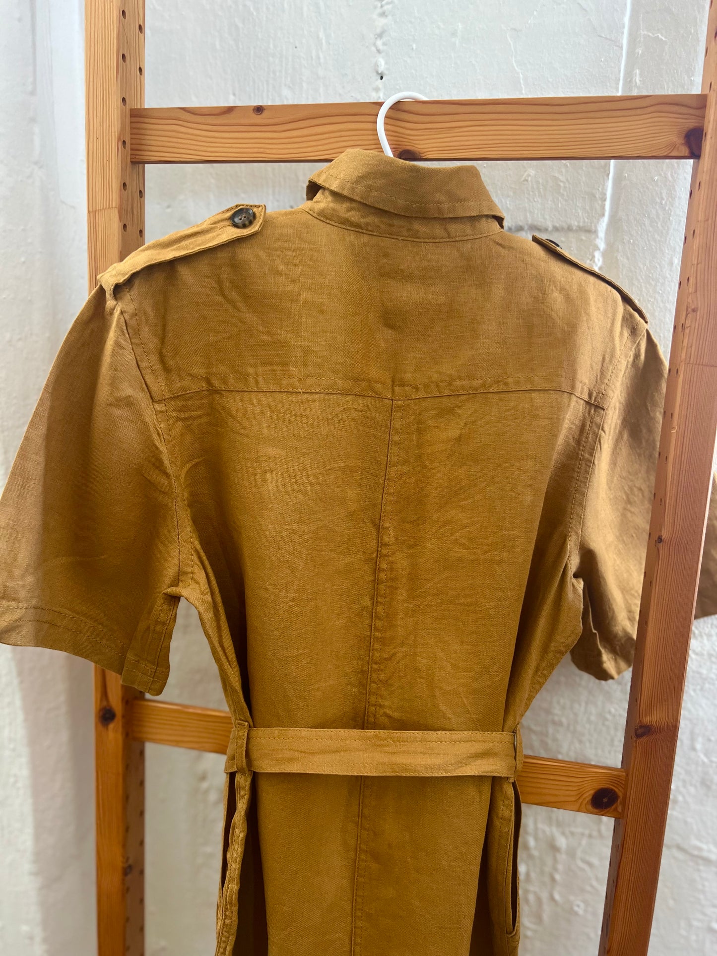 "Banana Republic" Safari Utility LINEN Romper with belt / Size S