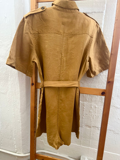 "Banana Republic" Safari Utility LINEN Romper with belt / Size S