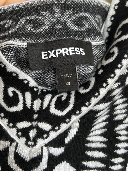 "Express" black & white patterned tank top - Size S