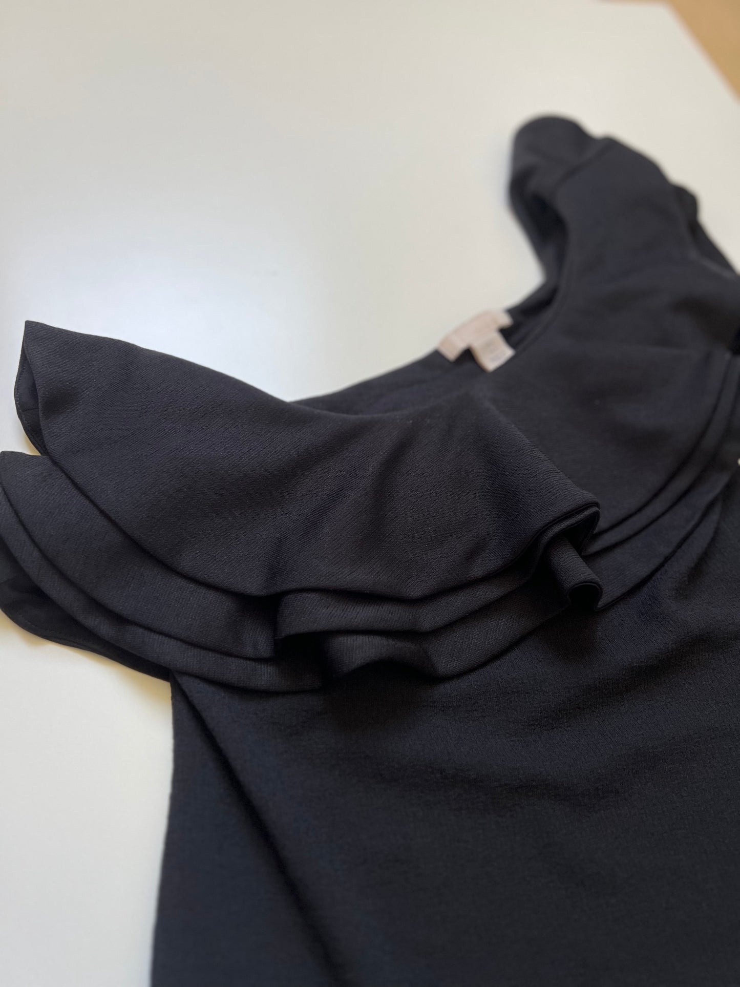 "H&M" one shoulder ruffle bodysuit - Size S