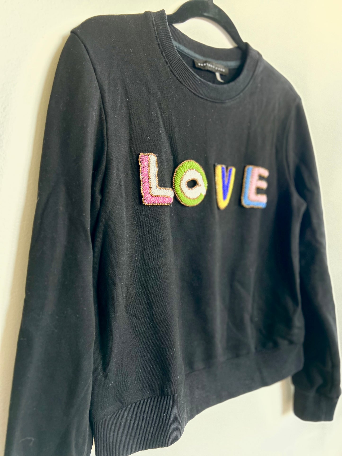 "Endless rose" black sweater - Size S