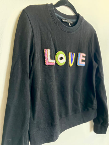 "Endless rose" black sweater - Size S