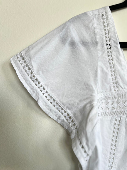 "Abercrombie and Fitch" linen white dress with pockets! - Size S