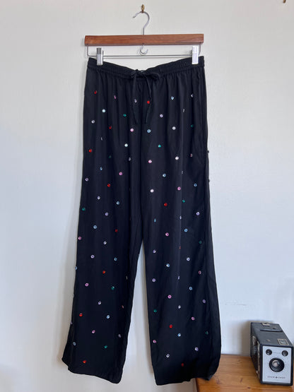 "Hill House" jewel black pants - Size M