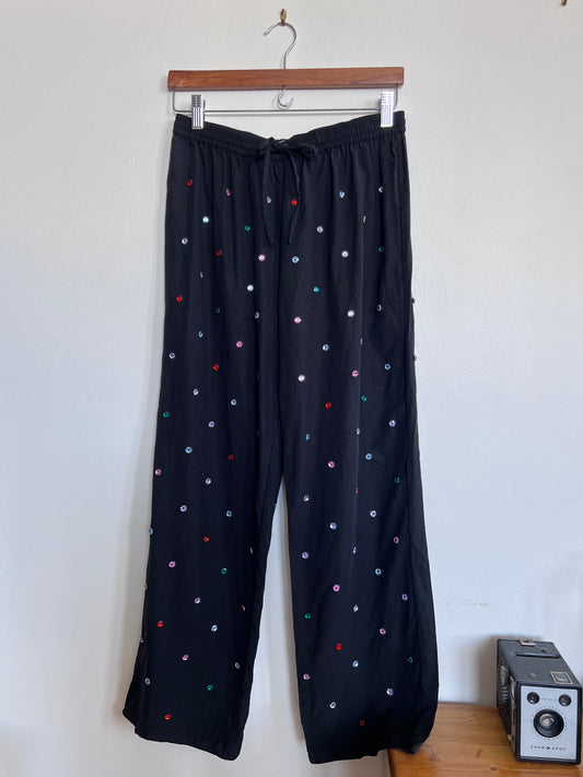 "Hill House" jewel black pants - Size M