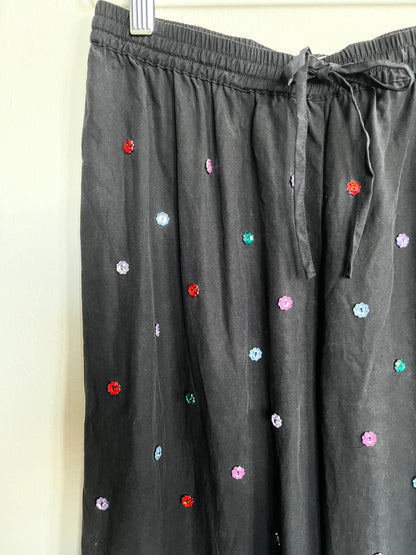 "Hill House" jewel black pants - Size M