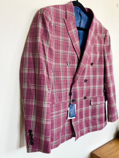 "Gino Vitale" slim fit pink suit - Size 40s/34w