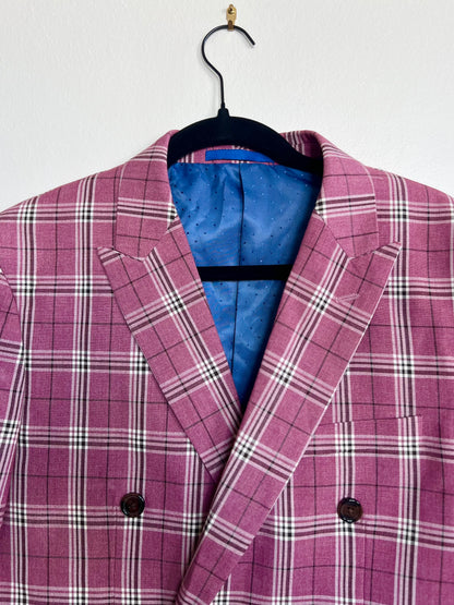 "Gino Vitale" slim fit pink suit - Size 40s/34w