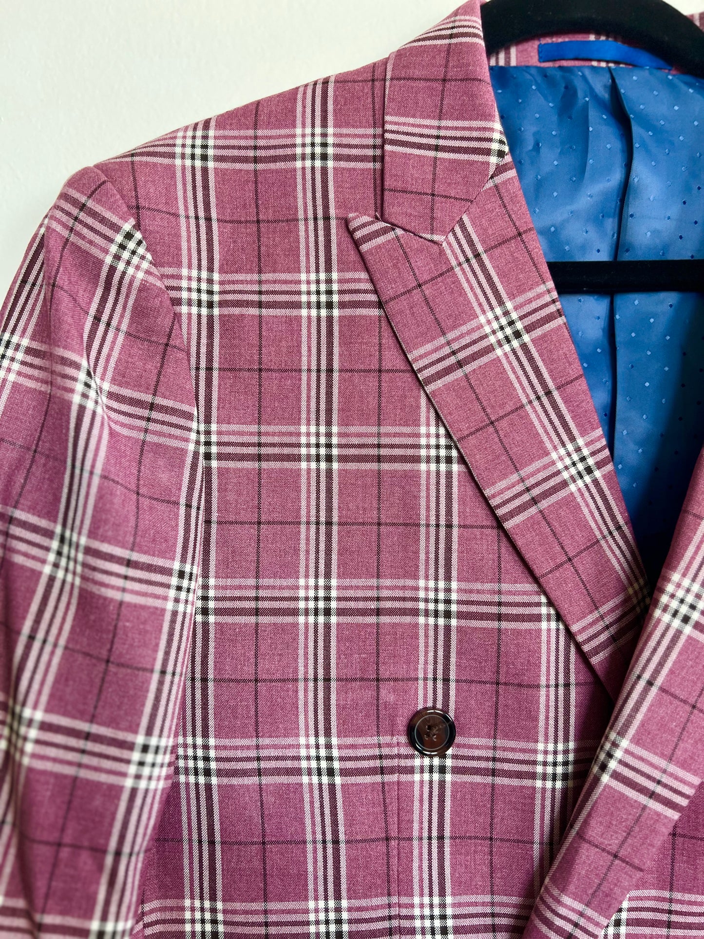 "Gino Vitale" slim fit pink suit - Size 40s/34w