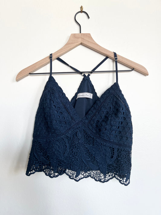 "Abercrombie and Fitch" crochet crop top - Size M