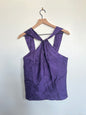 "Banana Republic" purple animal print top - Size S
