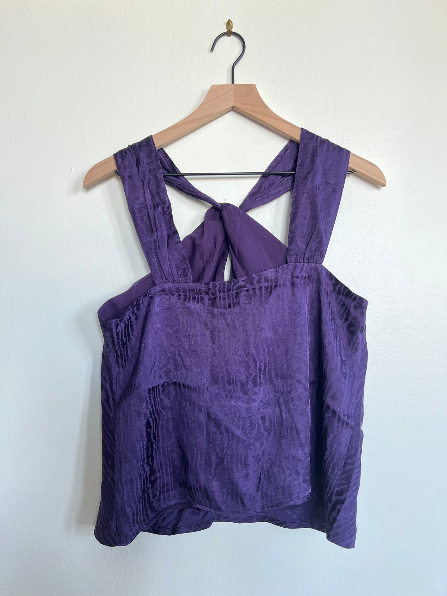 "Banana Republic" purple animal print top - Size S