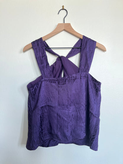 "Banana Republic" purple animal print top - Size S