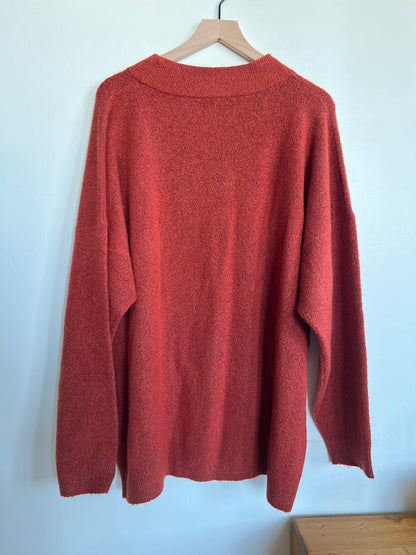 "A new day" persian red sweater - Size XXL