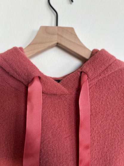 "Express" indian red sweater with hoodie - Size XS
