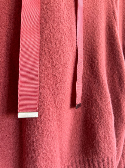 "Express" indian red sweater with hoodie - Size XS