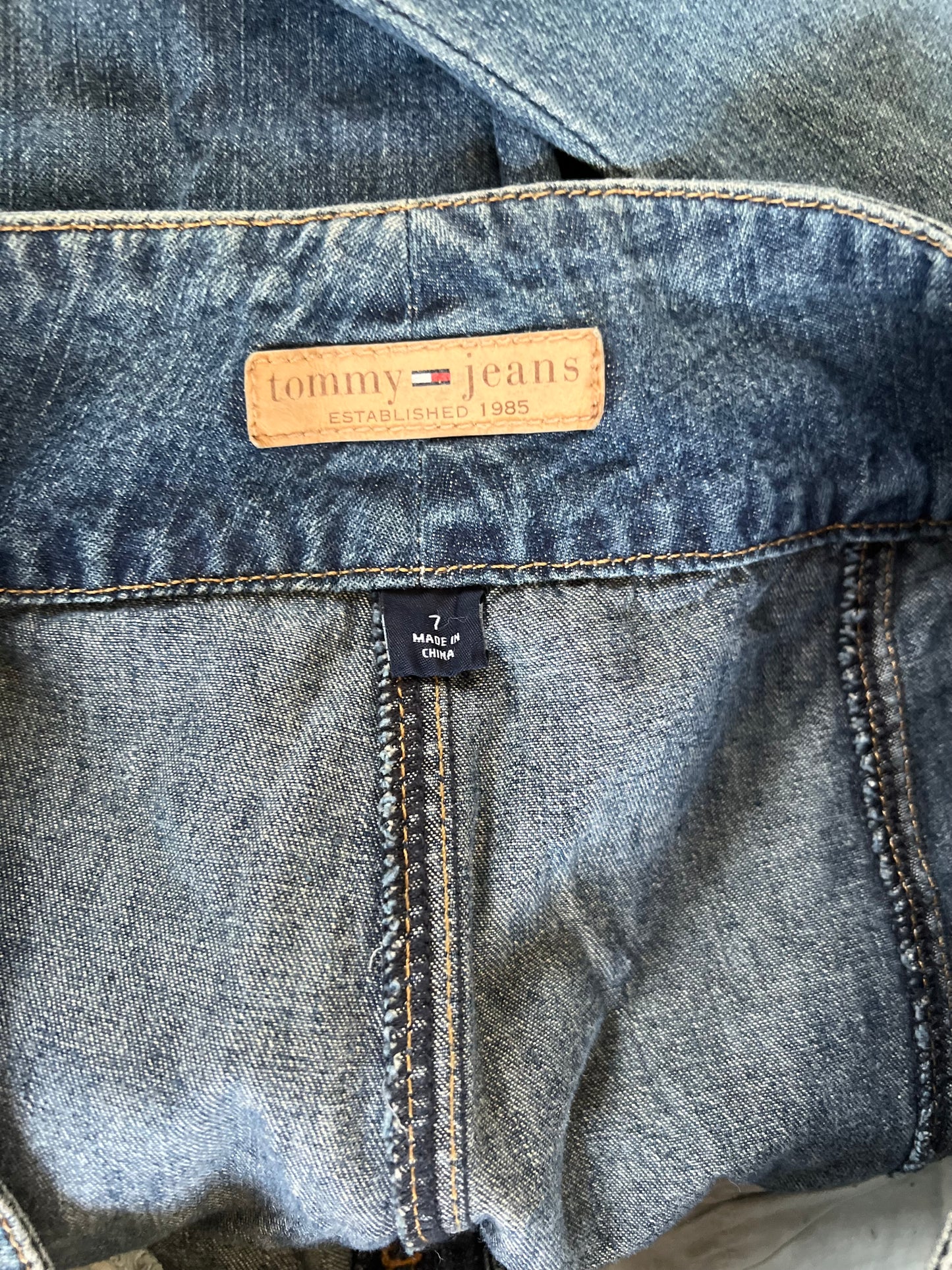 "Tommy jeans" - low waist baggy jeans / Size 7 / 100% cotton