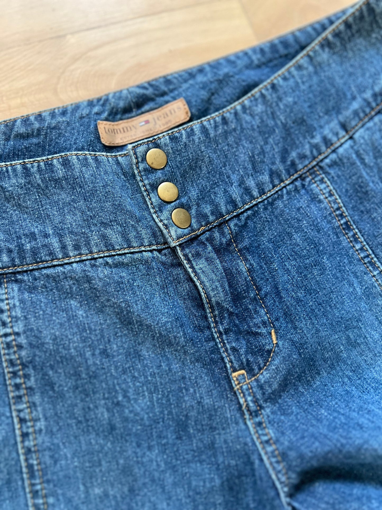 "Tommy jeans" - low waist baggy jeans / Size 7 / 100% cotton