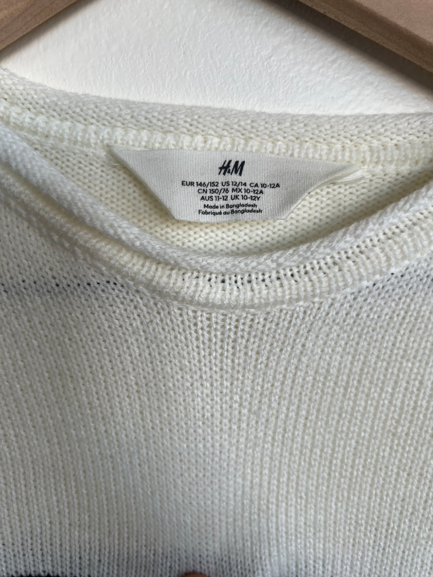 "H&M" stripes sweater - Kids Size 10-12