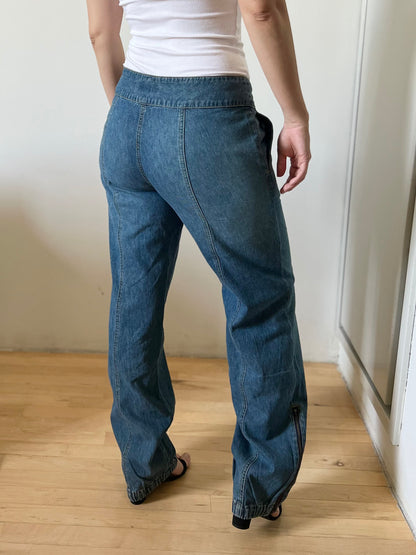 "Tommy jeans" - low waist baggy jeans / Size 7 / 100% cotton