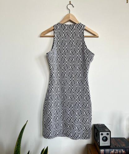 "MANGO" black & white dress- Size S