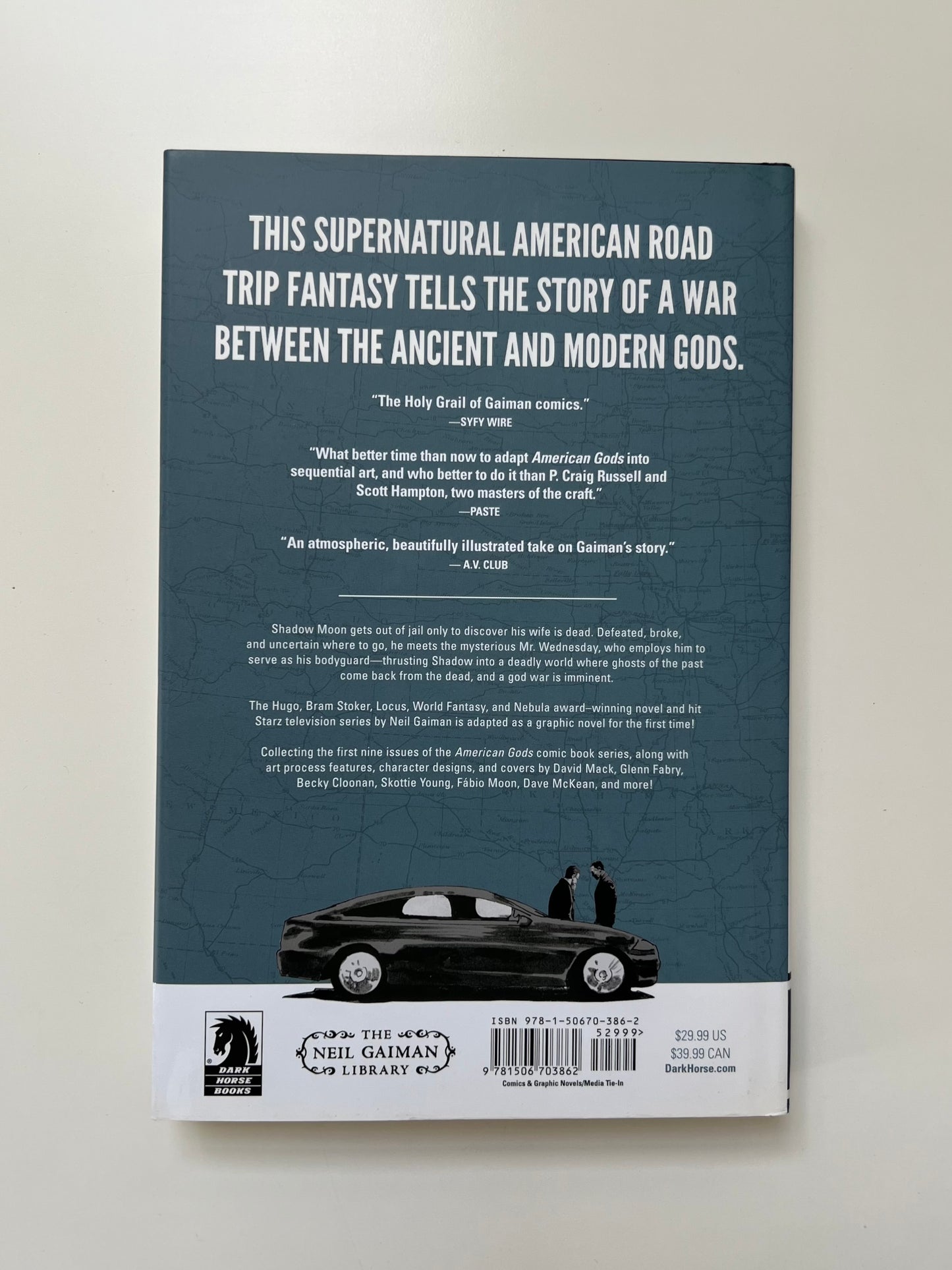 "American Gods" / Vol. 1 - Shadows / 1st Edition / Hard cover