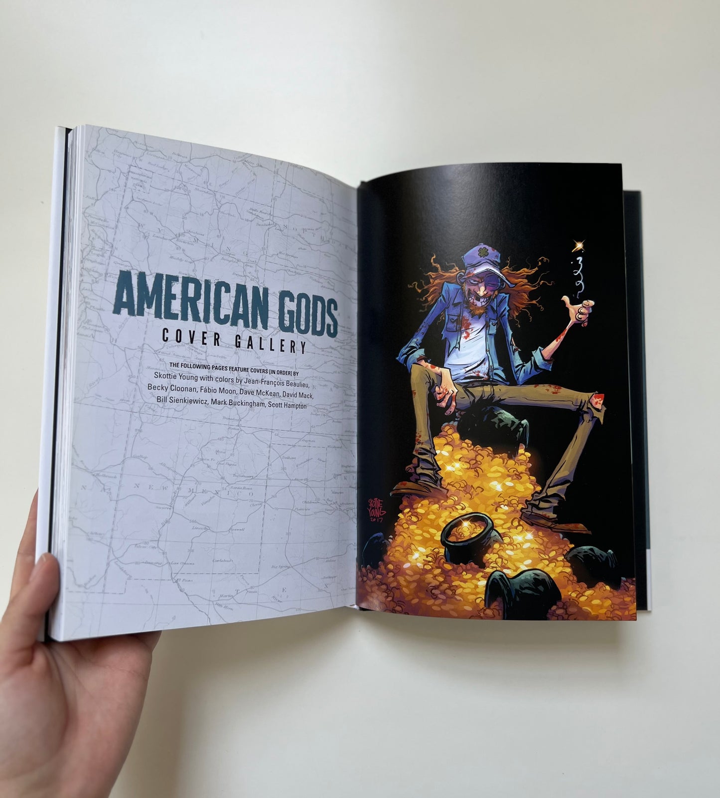"American Gods" / Vol. 1 - Shadows / 1st Edition / Hard cover