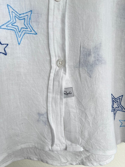"Rails" linen stars long sleeves shirt - Size S
