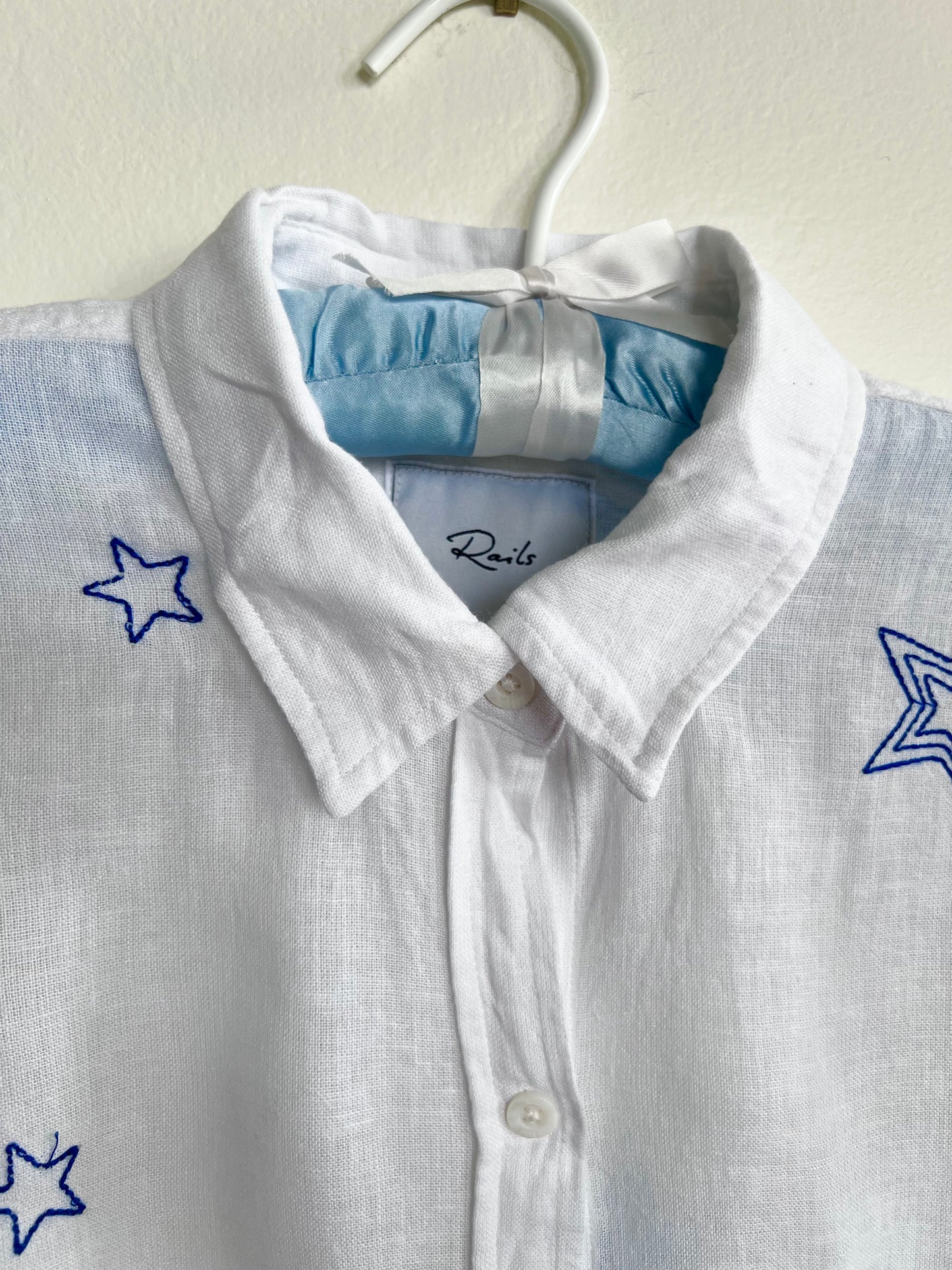 "Rails" linen stars long sleeves shirt - Size S