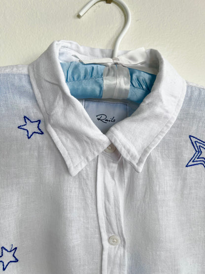 "Rails" linen stars long sleeves shirt - Size S