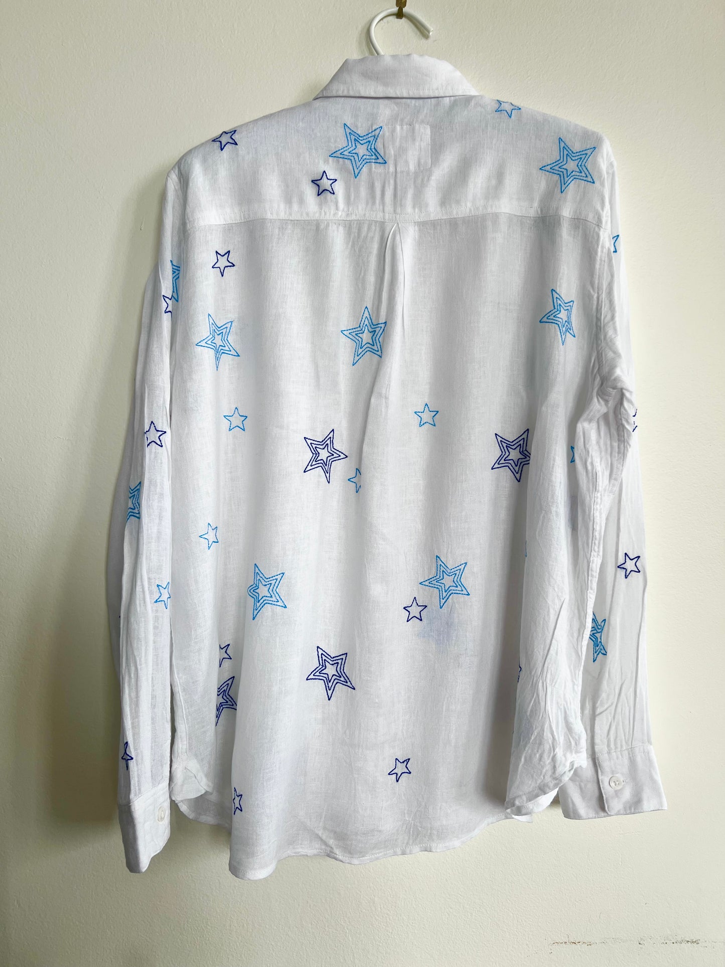 "Rails" linen stars long sleeves shirt - Size S