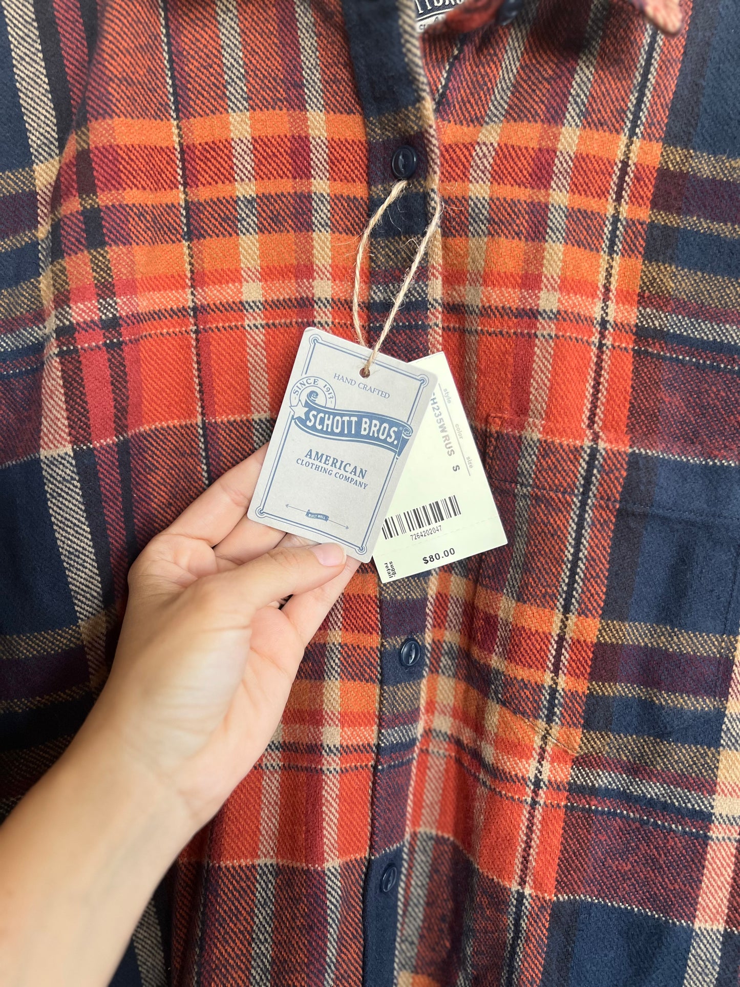 "Schott Bros" hand crafted / new with tag / Size S