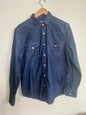 "Levi's" Blue Western Cowboy denim jean shirt / Size M