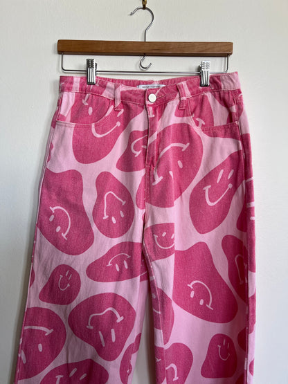 "Nectar x clothing" smiley face pink pants - Size M