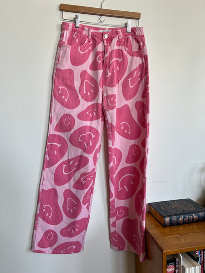 "Nectar x clothing" smiley face pink pants - Size M