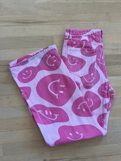 "Nectar x clothing" smiley face pink pants - Size M