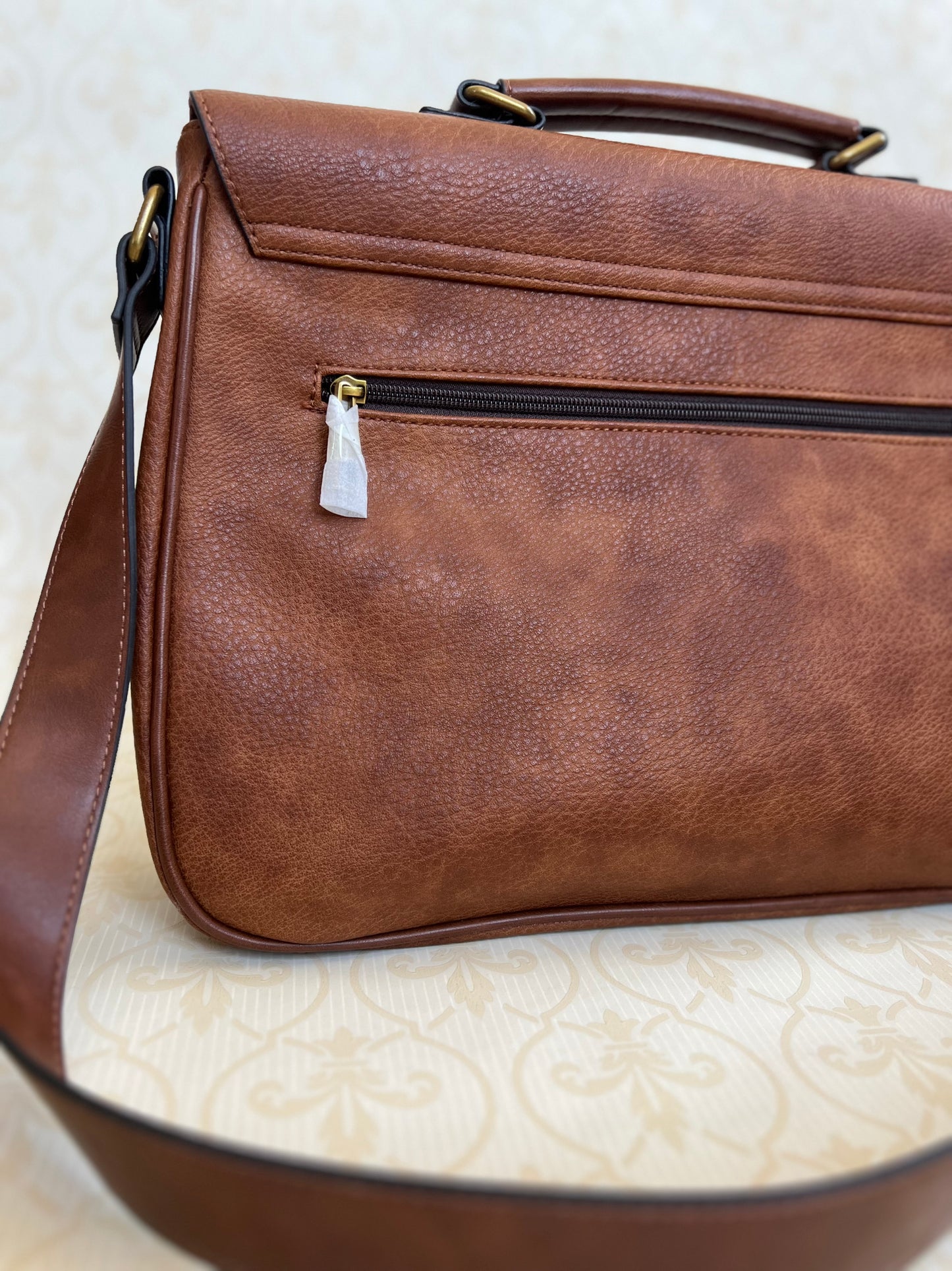 NEW "Aldo" brown leather computer/travel bag