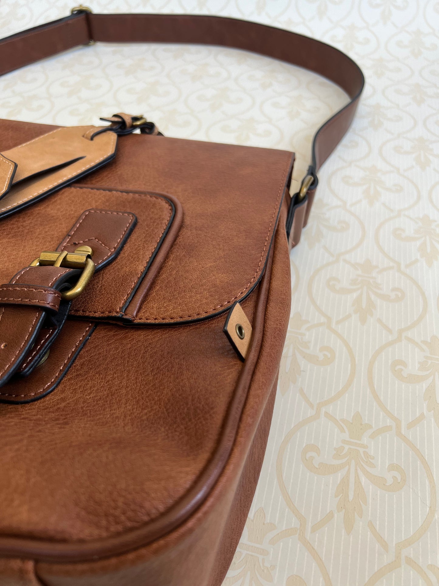 NEW "Aldo" brown leather computer/travel bag