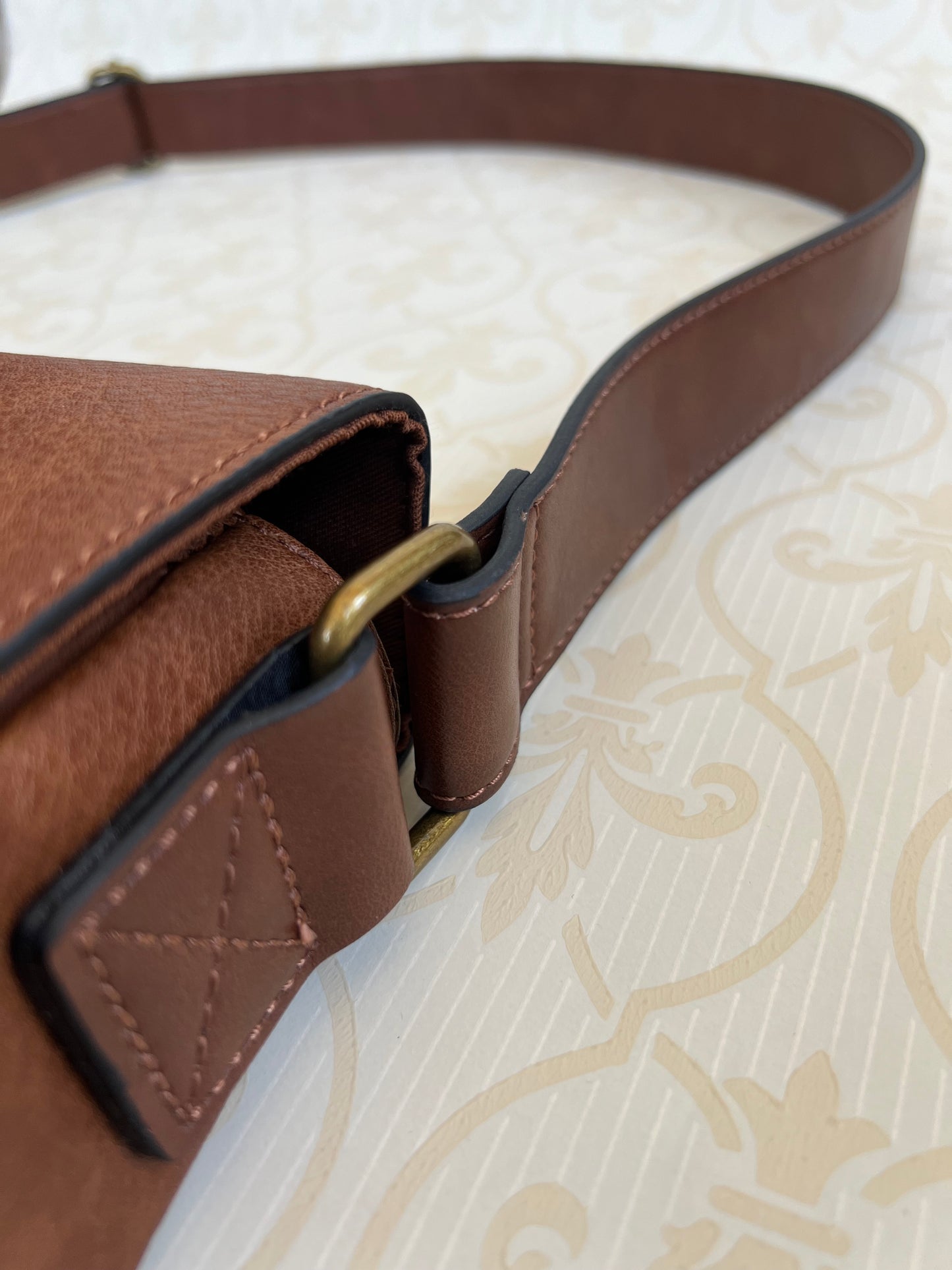 NEW "Aldo" brown leather computer/travel bag