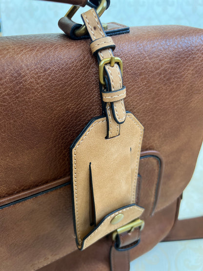NEW "Aldo" brown leather computer/travel bag